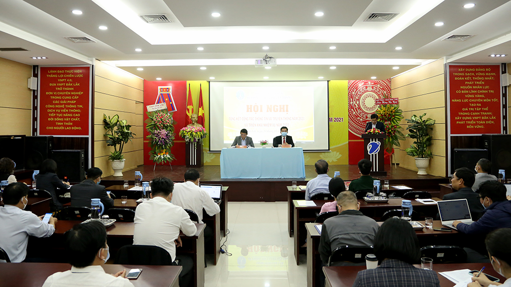 Hội nghị trực tuyến tổng kết công tác Thông tin và Truyền thông năm 2021 và triển khai nhiệm vụ năm 2022